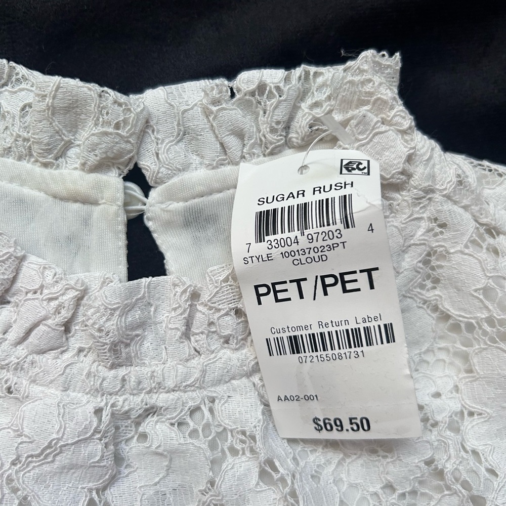 Charter Club Women's Ivory Lace Blouse - Picture 4 of 7